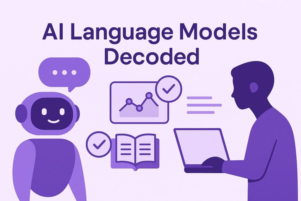 How AI language models work